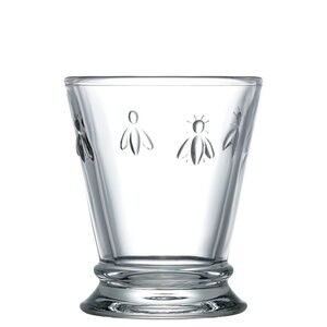 Vintage French Bee Glasses by La Rochere Paris 4 1/8" 8 0z Tumblers, Set of 3